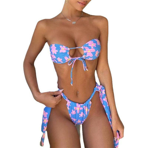 Fashion Ladies Bandeau Bikini Swimsuit